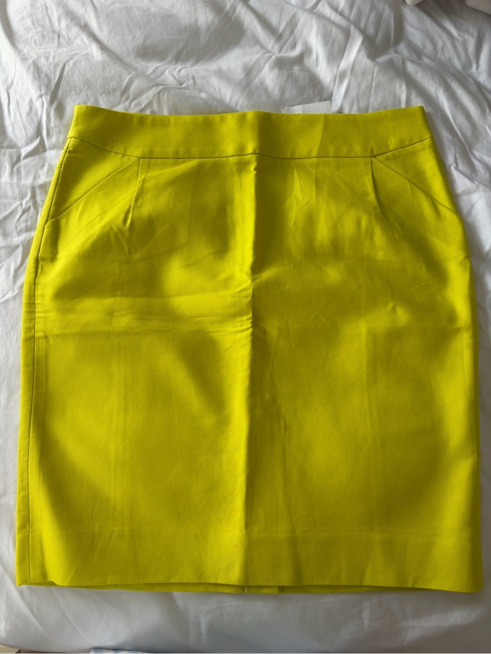 J. Crew Bright Yellow Pencil Skirt